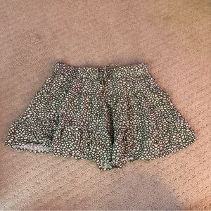 SHEIN Green Flower Skirt